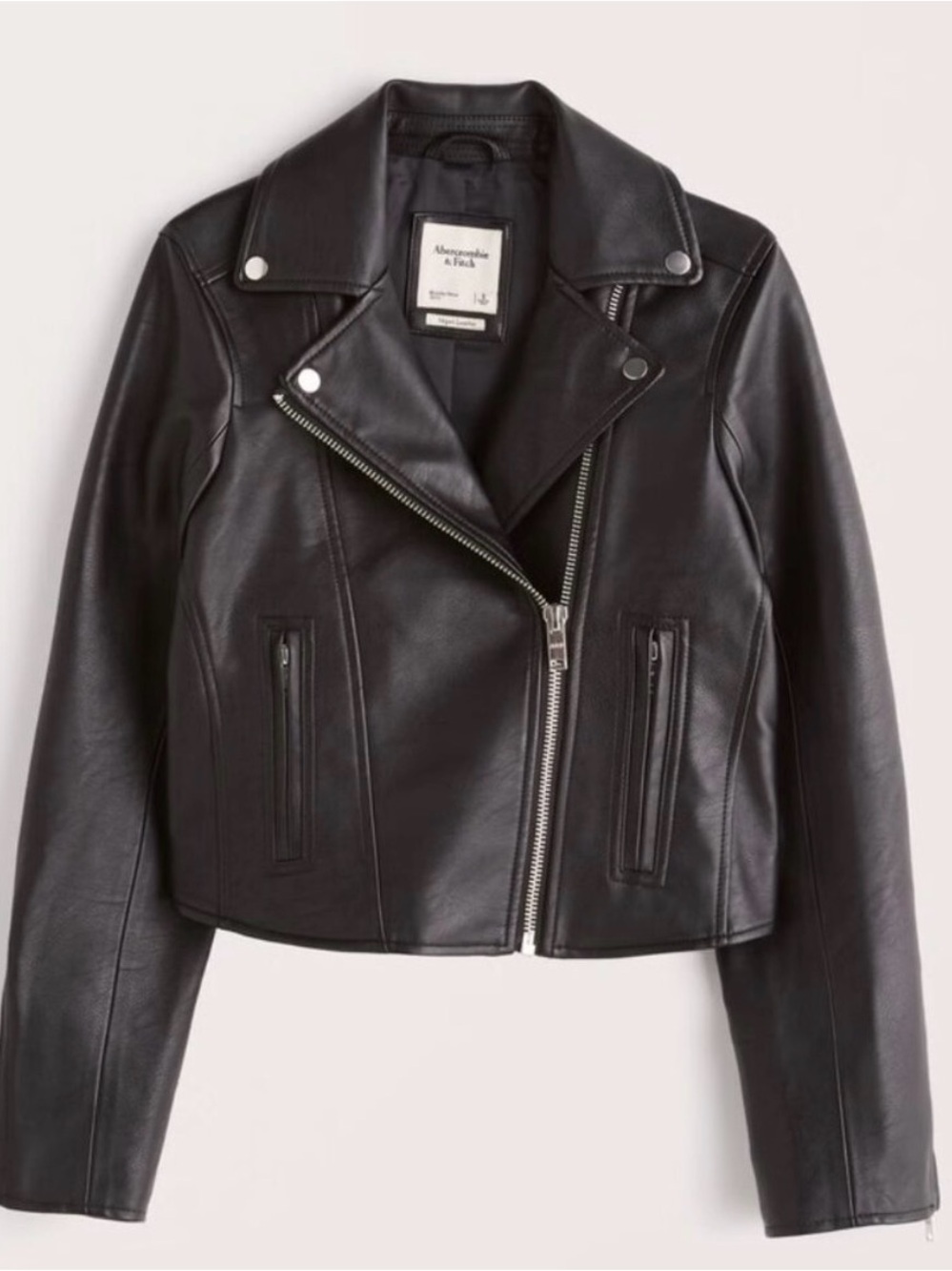 Abercrombie & Fitch Vegan Leather Moto Jacket